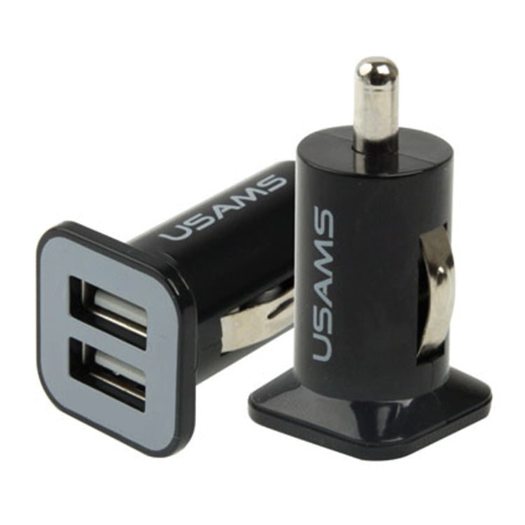 High Performance 2.1A + 1A Dual USB Port Car Charger for iPad Air 2 & Air & 4, iPhone 6 & 6 Plus & 5C & 5S & 4 & 4S, iPod touch, Galaxy Tablet / Note Series and Other Mobile Phone, Navigators – TPU Black