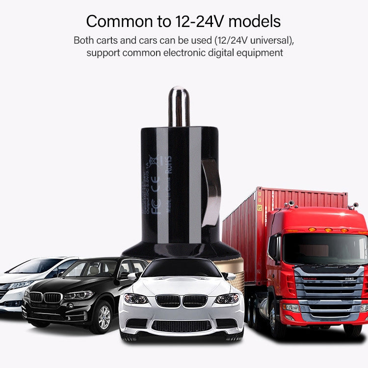 High Performance 2.1A + 1A Dual USB Port Car Charger for iPad Air 2 & Air & 4, iPhone 6 & 6 Plus & 5C & 5S & 4 & 4S, iPod touch, Galaxy Tablet / Note Series and Other Mobile Phone, Navigators – TPU