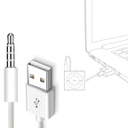 JW-SM1 Cable – USB to 3.5mm Jack Data Sync & Charge Cable for iPod shuffle 1st /2nd...