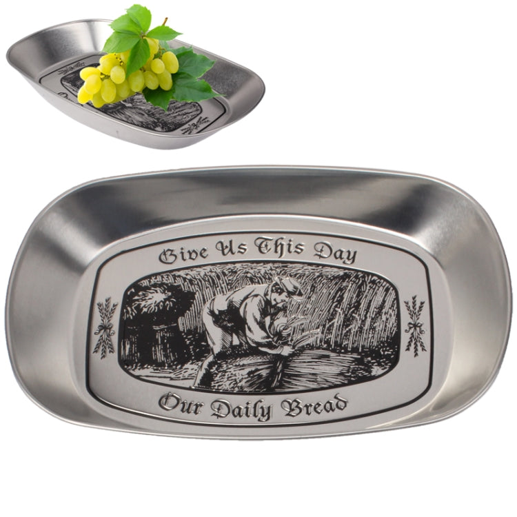 Stainless Steel Multi-purpose Tray Fruit Bowl Dessert Plate , Ship Ship
