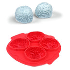 Silicone Brain Freeze Shaped Ice Cube Tray (Random Color Delivery), Brain Shape Brain Shape