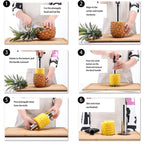 LsCook Pineapple Corer Slicer, Pineapple Corer Slicer (Silver)