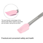 4 PCS Silicone Scraper Butter Spreader Knife Cake Smoother Cake Baking Tool, Silicone Scraper(Pink), Silicone Scraper(Blue)