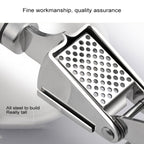 Food Grade 304 Stainless Steel Garlic Press Presser Crusher Slicer, 304 Stainless Steel