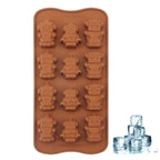 Lovely Robot Shape 12-Grid Ice Cube Tray, 12-Grid 12-Grid