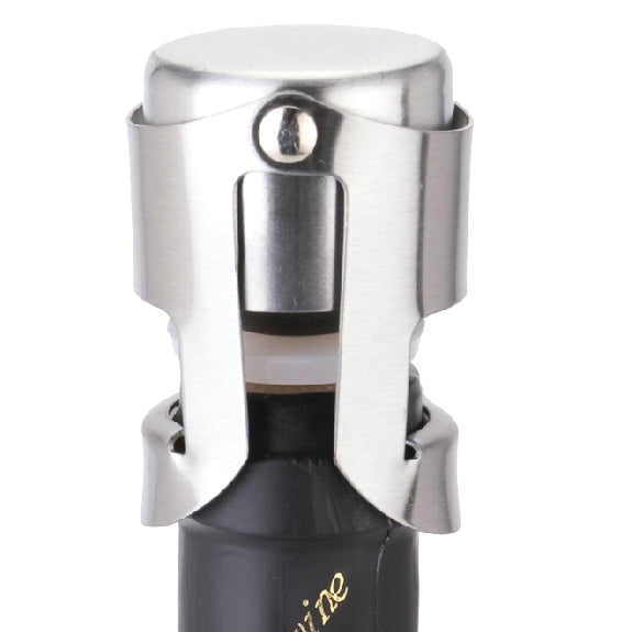 Novel Stainless Steel Champagne Wine Bottle Stopper Plugger Cork Keeping Fresh Gadget, 1PC Wine Bottle Stopper 1PC Wine Bottle Stopper