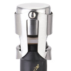 Novel Stainless Steel Champagne Wine Bottle Stopper Plugger Cork Keeping Fresh Gadget, 1PC Wine Bottle Stopper