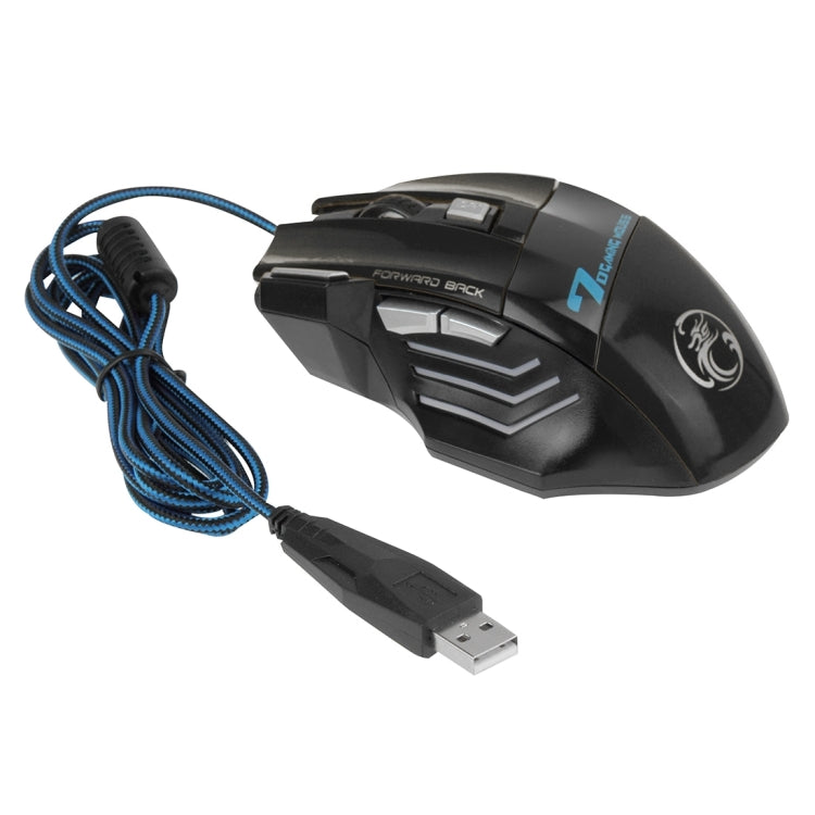 7 Buttons with Scroll Wheel 5000 DPI LED Wired Optical Gaming Mouse for Computer PC Laptop, X7 7 Buttons (Black) – Durable Build, Easy to Use