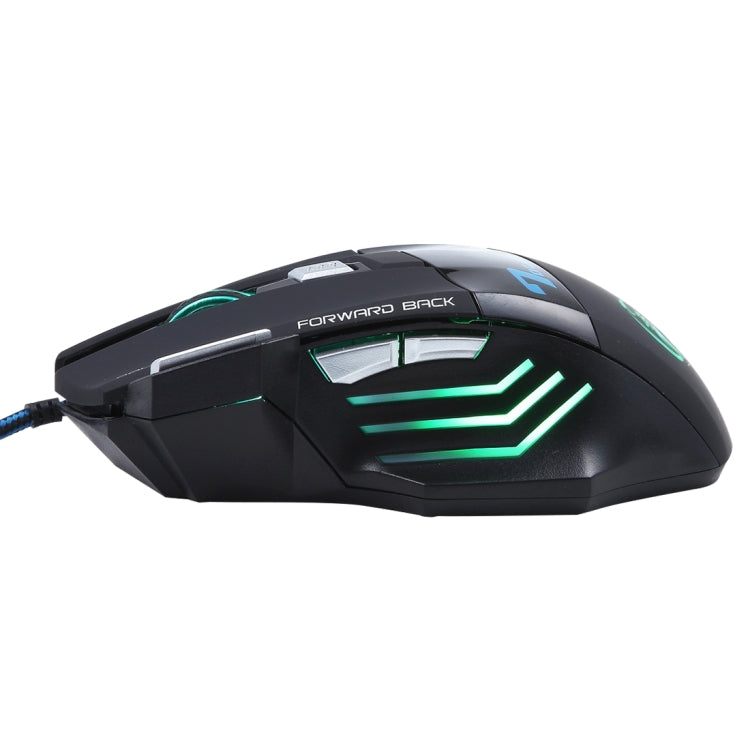 7 Buttons with Scroll Wheel 5000 DPI LED Wired Optical Gaming Mouse for Computer PC Laptop, X7 7 Buttons (Black) – Durable Build, Easy to Use