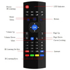 MX3 Air Mouse Wireless 2.4G Remote Control Keyboard with Browser Shortcuts for Android TV Box / Mini PC, Air Mouse – Plug-and-play