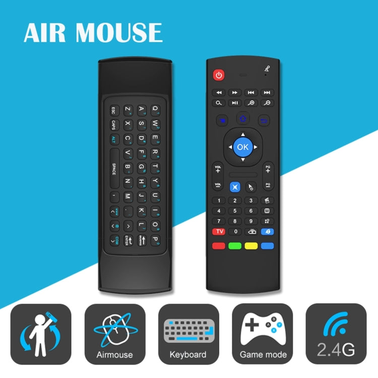 MX3 Air Mouse Wireless 2.4G Remote Control Keyboard with Browser Shortcuts for Android TV Box / Mini PC, Air Mouse – Plug-and-play