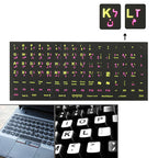 Arabic Learning Keyboard Layout Sticker for Laptop / Desktop Computer Keyboard, Arabic – Durable Build, Easy to Use Arabic