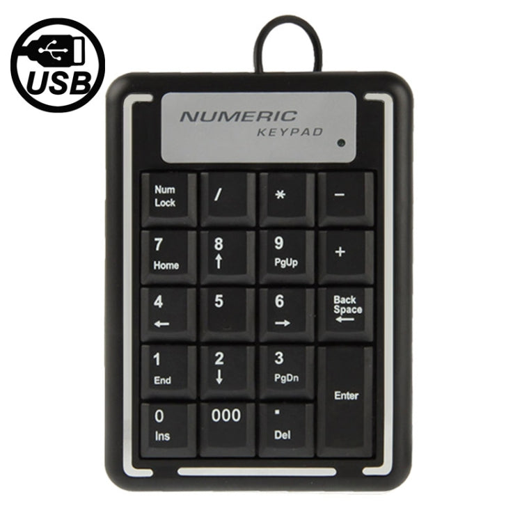 USB Non-synchronous Notebook Computer Numeric Keyboard with 19 Keys, 19 Keys – Ultra-thin
