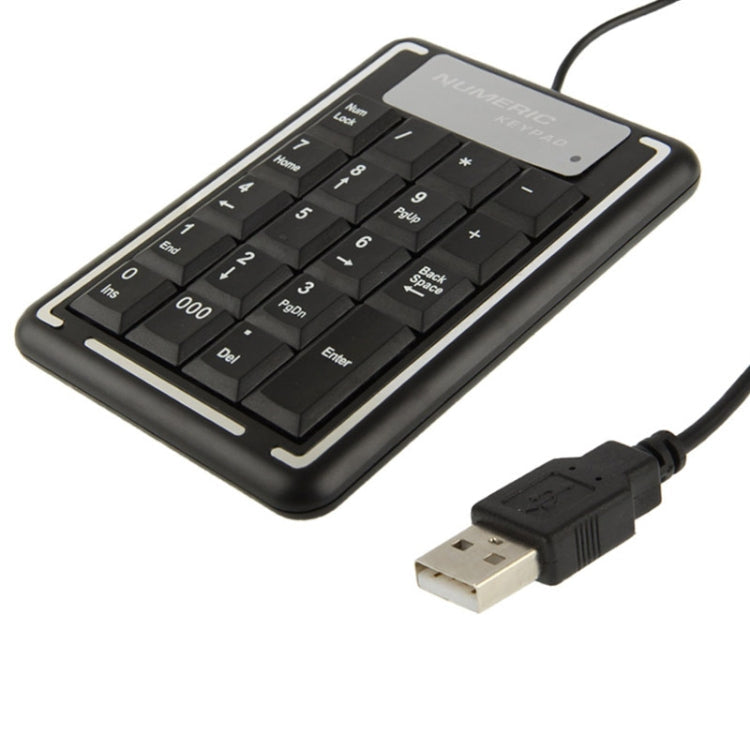 USB Non-synchronous Notebook Computer Numeric Keyboard with 19 Keys, 19 Keys – Ultra-thin