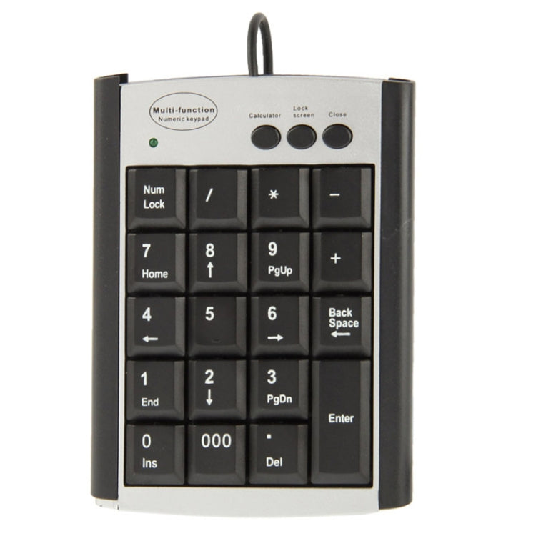 USB Non-synchronous Notebook Computer Multi Function Keypad with 19 Keys, Multi Function Keypad – Durable Build, Easy to Use