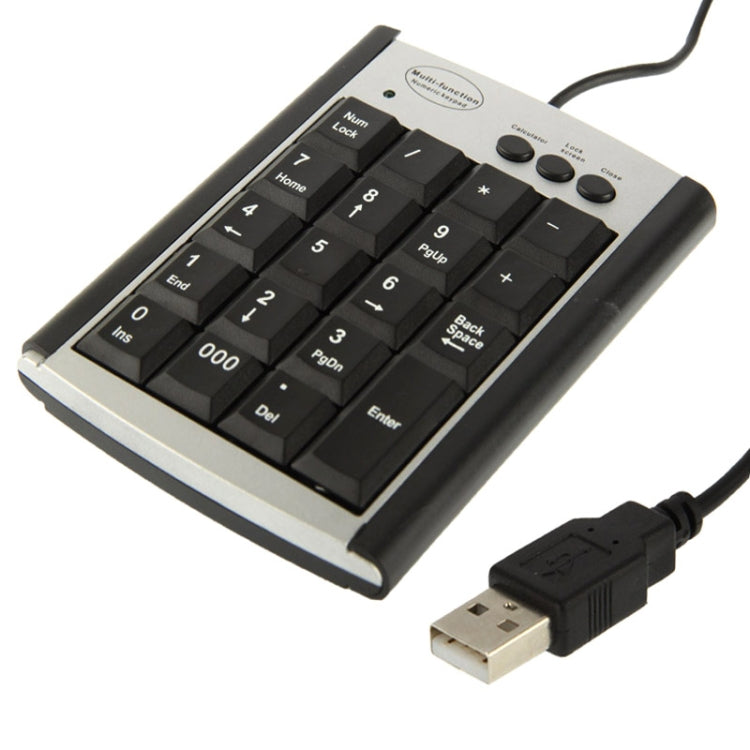 USB Non-synchronous Notebook Computer Multi Function Keypad with 19 Keys, Multi Function Keypad – Durable Build, Easy to Use