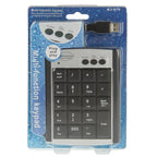 USB Non-synchronous Notebook Computer Multi Function Keypad with 19 Keys, Multi Function Keypad – Durable Build, Easy to Use