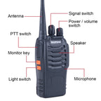2 PCS BAOFENG BF-888S Portable CB Radio Walkie Talkie Retevis UHF 5W 16CH Radio FM Transceiver