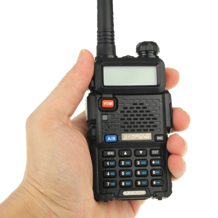 BAOFENG UV-5R Professional Dual Band Transceiver FM Two Way Radio Walkie Talkie Transmitter – Durable Build, Easy to Use Black