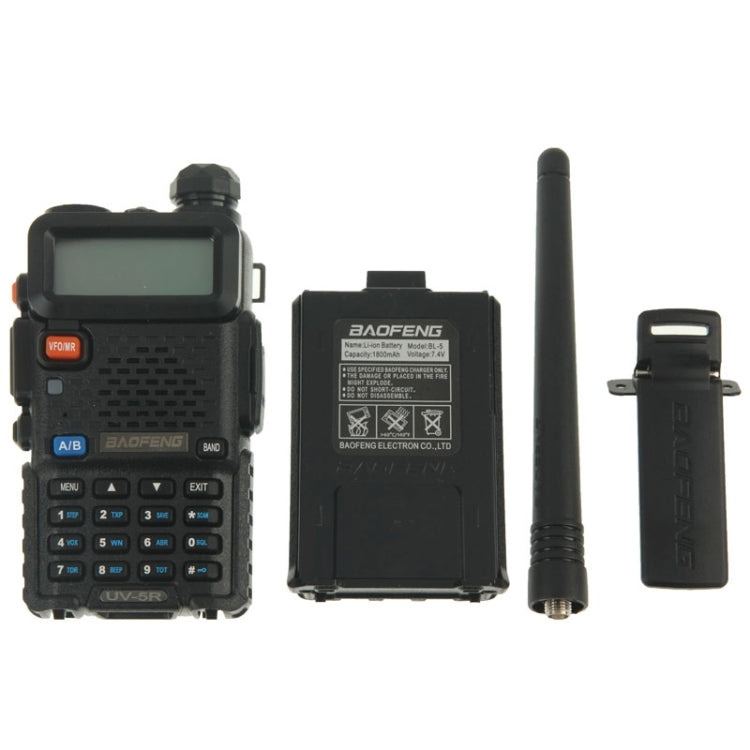BAOFENG UV-5R Professional Dual Band Transceiver FM Two Way Radio Walkie Talkie Transmitter – Durable Build, Easy to Use