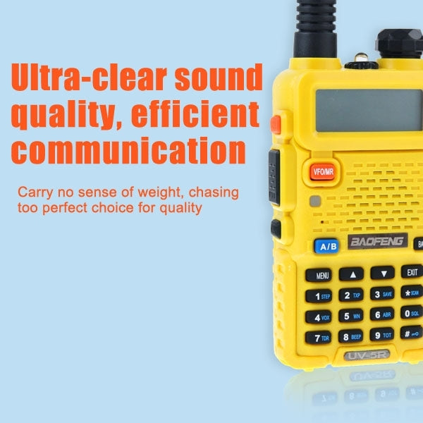 BAOFENG UV-5R Professional Dual Band Transceiver FM Two Way Radio Walkie Talkie Transmitter – Durable Build, Easy to Use