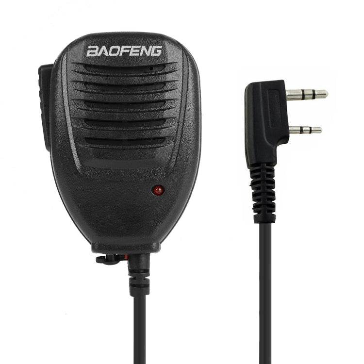 Baofeng Clip-on Speaker Microphone for Walkie Talkies, 3.5mm + 2.5mm Earphone + Mic Plug, Microphone – Durable Build, Easy to Use Microphone