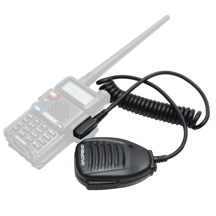 Baofeng Clip-on Speaker Microphone for Walkie Talkies, 3.5mm + 2.5mm Earphone + Mic Plug, Microphone – Durable Build, Easy to Use