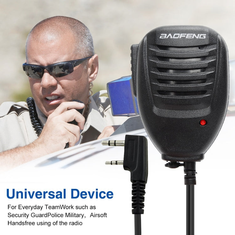 Baofeng Clip-on Speaker Microphone for Walkie Talkies, 3.5mm + 2.5mm Earphone + Mic Plug, Microphone – Durable Build, Easy to Use