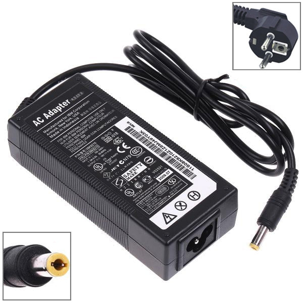 EU Plug AC Adapter 19V 4.74A 90W for Lenovo Notebook, Output Tips: 5.5 x 2.5mm, EU Plug, AU Plug, US Plug, UK Plug – TPU