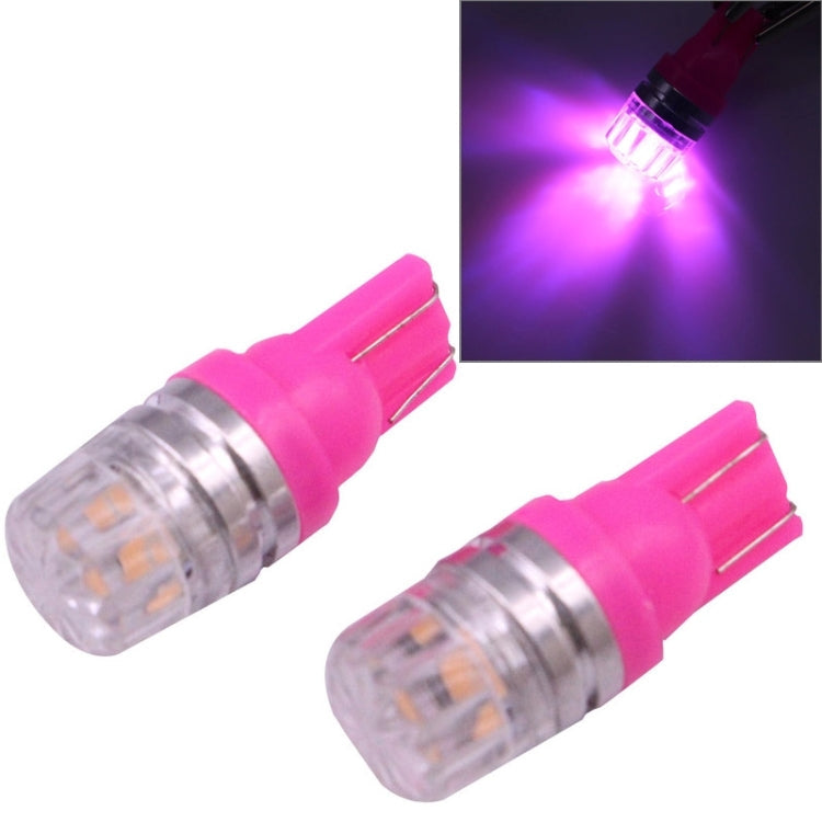 2 PCS T10 1.5W 60LM 1 LED Dark Blue COB LED Brake Light for Vehicles, DC12V – Durable Build, Easy to Use Magenta
