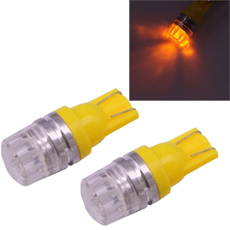 2 PCS T10 1.5W 60LM 1 LED Dark Blue COB LED Brake Light for Vehicles, DC12V – Durable Build, Easy to Use Yellow