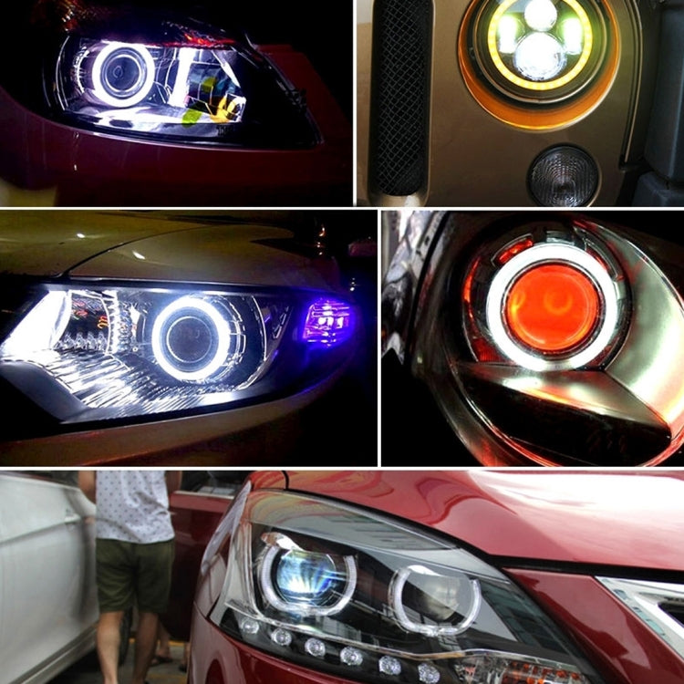 90mm 5W 180LM Angel Eyes Circles Car Headlight COB LED Lights for Vehicles, DC 12-24V, 90mm Red Light, 90mm Blue Light, 90mm White Light, 90mm Pink Light, 90mm Green Light
