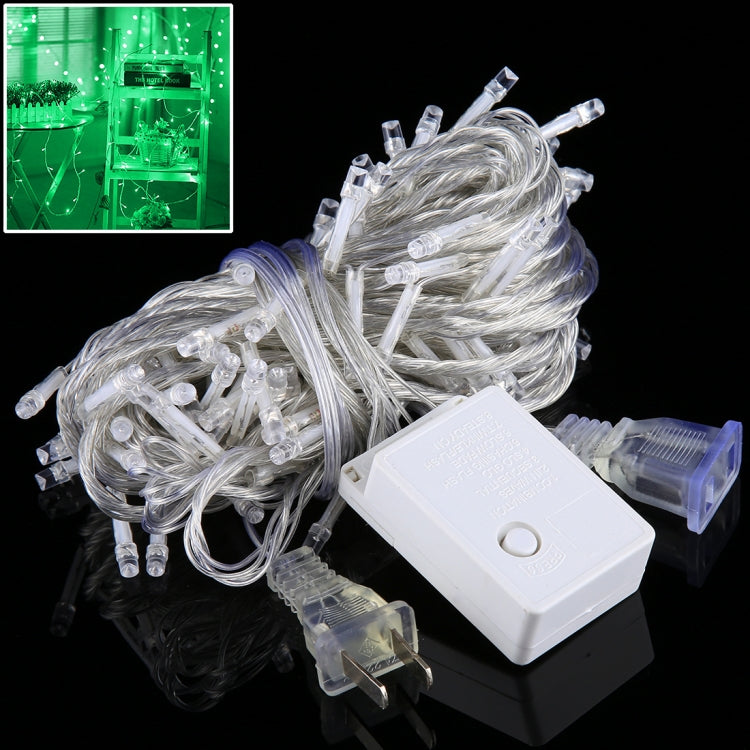 100 LEDs with End Joint & 8 Display Modes Controller for Christmas Party, AC 110V, US Plug, 100 LEDs AC 110V(Green Light), 100 LEDs AC 110V(Colorful Light), 100 LEDs AC 110V(White Light), 100 LEDs AC 110V(Red Light)                                     ... 100 LEDs AC 110V(Green Light) S-LED-4320G