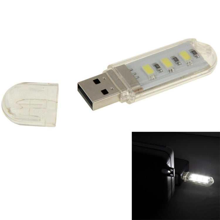 3 LED SMD 5630 1.5W USB Flash Disk Style USB Light Lamp, White Light, Green Light White Light White Light