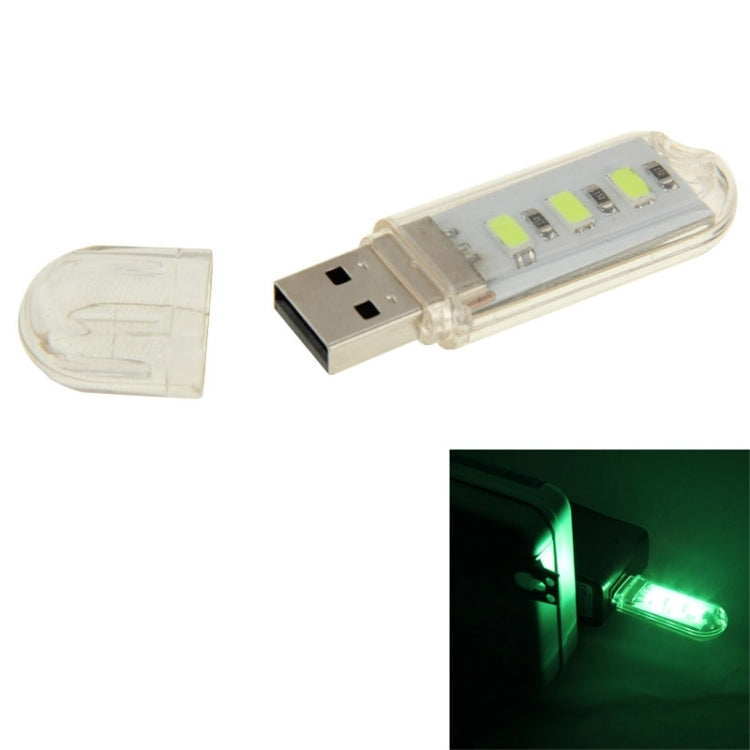 3 LED SMD 5630 1.5W USB Flash Disk Style USB Light Lamp, White Light, Green Light – Durable Build, Easy to Use Green Light Green Light