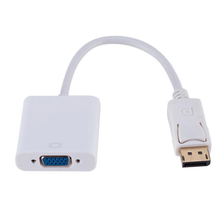 Display Port Male to VGA Female Converter, Length: 20cm, DP Male to VGA Female 20cm White, DP Male to VGA Female Black – Durable Build, Easy to Use
