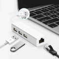 USB 2.0 Ethernet Network Adapter + 3 Ports USB HUB, USB – Durable Build, Easy to Use USB
