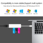 USB 2.0 Ethernet Network Adapter + 3 Ports USB HUB, USB – Durable Build, Easy to Use