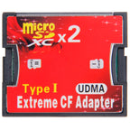 2-Socket Micro SD to CF Compact Flash Memory Card Adapter, 2-Socket – Durable Build, Easy to Use