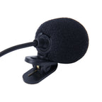 Car Audio Microphone 3.5mm Jack Plug Mic Stereo Mini Wired External Clip Microphone Player for Auto DVD Radio, Cable Length: 2.1m, Clip