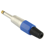 6.35mm Male Plug Microphone Patch Snake Cable TRS Connector Adapter, 6.35mm Male
