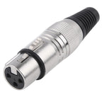 3 Pin XLR Female Plug Microphone Connector Adapter, Female Female