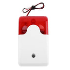Mini Wired Red Strobe Siren for Burglar Security Alarm, Mini Mini