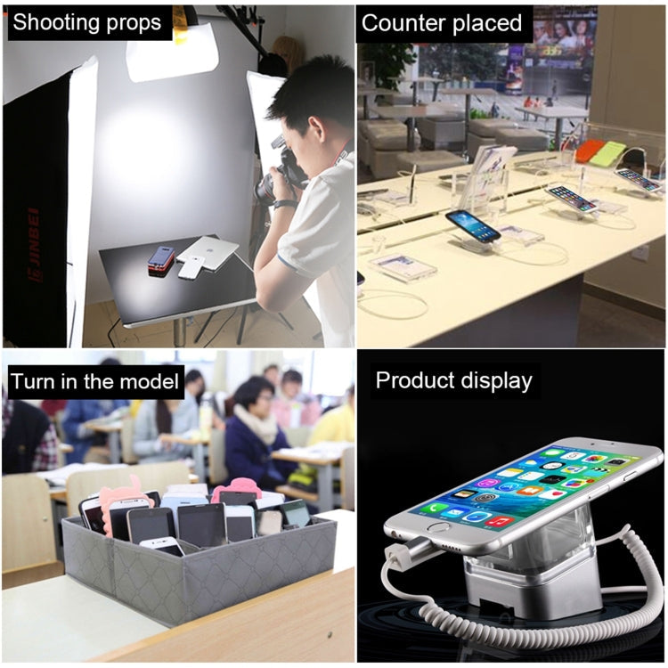 Cylindrical Display Stand Security System Burglar Alarm / Anti-theft Alarm Display Holder with Infrared Remote Control for Smartphones with Micro-USB Port, ABS Cylindrical Micro-USB – Durable Build, Easy to Use