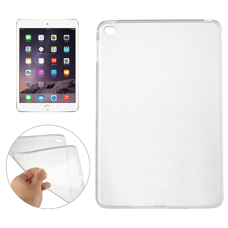 Smooth Surface TPU Case for iPad Mini 4 Transparent