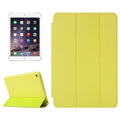 Horizontal Flip Solid Color Leather Case with Holder & Sleep / Wake-up Function for iPad mini 4 Green