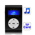 TF / Micro SD Card Slot MP3 Player with LCD Screen, Metal Clip, with LCD Screen with LCD Screen Black