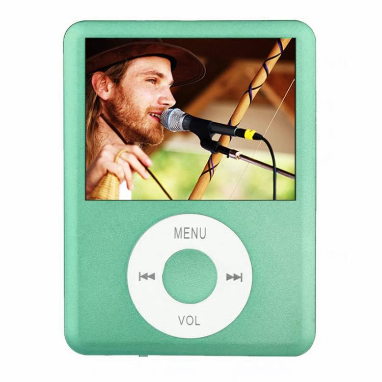 1.8 inch TFT Screen MP4 Player with TF Card Slot, Support Recorder, FM Radio, E-Book and Calendar – Card Slot Green