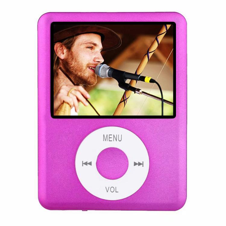 1.8 inch TFT Screen MP4 Player with TF Card Slot, Support Recorder, FM Radio, E-Book and Calendar Magenta