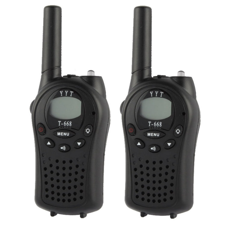 2 PCS T-668 400-470MHz 1.0 inch LCD 8 / 20 / 22CHS Walkie Talkie Set – Durable Build, Easy to Use